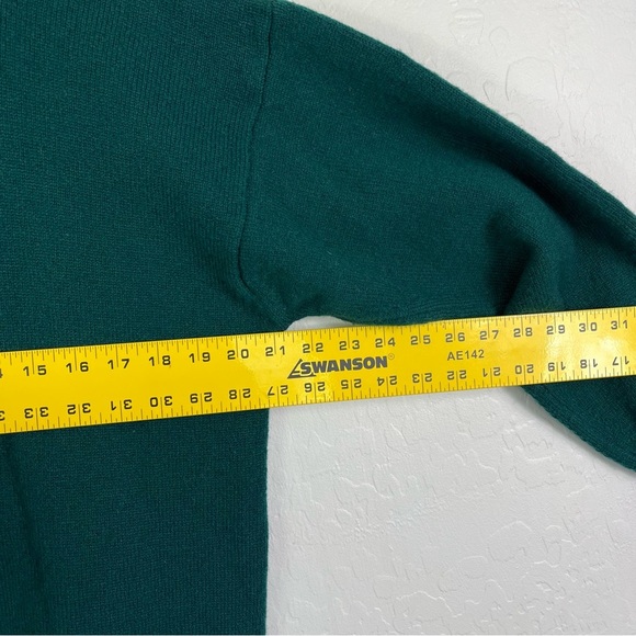 60s Mod Green and Blue Chanelesque styling Mackinnon of Scotland Wool Cardigan - Picture 10 of 10